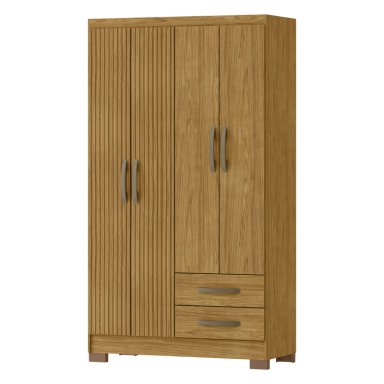 CLOSET 4 PUERTAS CLASSIC MARROCOS/MARROCO RIPADO 188 X 104,8 X 46,5 - 3