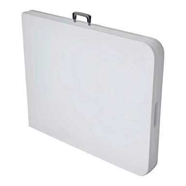 MESA TODODESCUENTO PLEGABLE 180 CM FACIL ARMADO BLANCO - 6