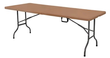 MESA TODODESCUENTO PLEGABLE MALETA 180CM TIPO RATTAN ARMA FÁCIL CAMPING - 1