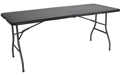 Mesa Plegable Negra 180 cm - 1