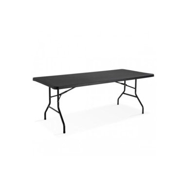 Mesa Plegable Negra 180 cm - 3