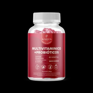 Multivitamínico + Probióticos Vit A-C-D-E-B 60 gomitas  Karun Life - 1