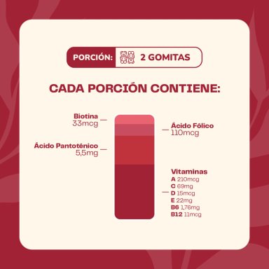 MULTIVITAMINICO + PROBIOTICOS - VITA A B C D E - 3 X 60 GOMITAS - 5
