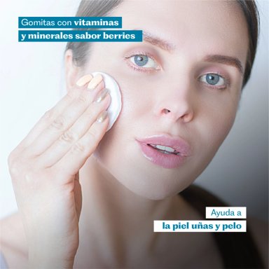 BIOTINA HAIR NAILS & SKIN GUMMIES | PELO UÑAS PIEL 3X 60 UNI - 6