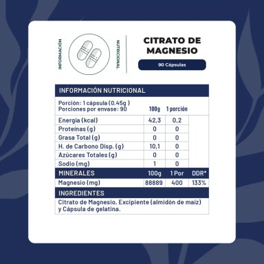 CITRATO DE MAGNESIO PREMIUM - PACK 270 CAPSULAS - 2