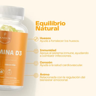 PACK GOMITAS VITAMINA D3 180 UNIDADES - 3