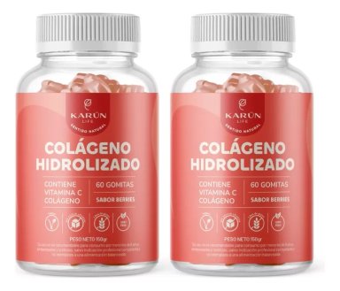 2 FRASCOS X 60UN | COLAGENO + VITAMINA C GOMITAS. - 1