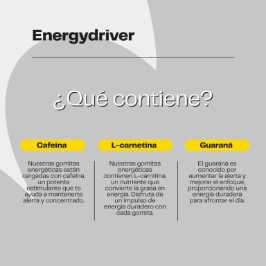 ENERGYDRIVER - 60 GOMITAS - ENERGIA DIARIA - 3
