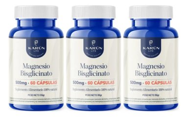 MAGNESIO BISGLICINATO PACK 3 MESES - KARUNLIFE - 1