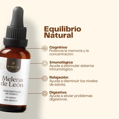 MELENA DE LEON + REISHI HONGOS PACK EXTRACTO GOTAS 30ML - 7