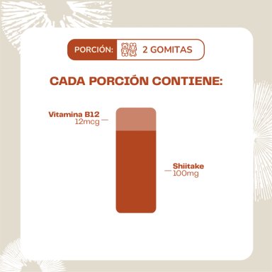 SHIITAKE HONGO - PACK 120 GOMITAS - 5