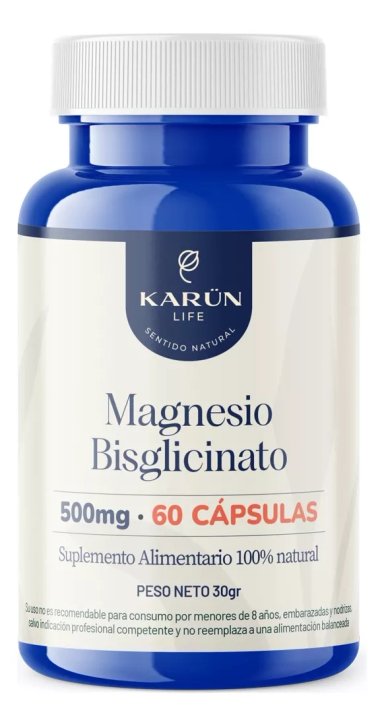 MAGNESIO BISGLICINATO 60 CAPSULAS - KARUNLIFE - 1