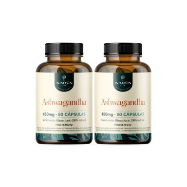 Pack X2 Ashwagandha 120 Capsulas Karun Life - 1