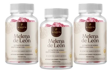 MELENA DE LEON HONGO - PACK 3 X GOMITAS 60 UNI - 1