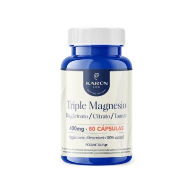 TRIPLE MAGNESIO BISGLICINATO, CITRATO , TAURATO 400MG 60 CAP - 1