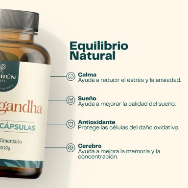 Pack X3 Ashwagandha 450 Mg 60 Cap Antiestres Karun Life - 3