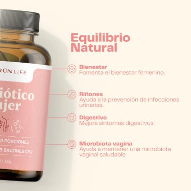 PROBIOTICO MUJER 60 CAPSULAS KARUN LIFE - 3