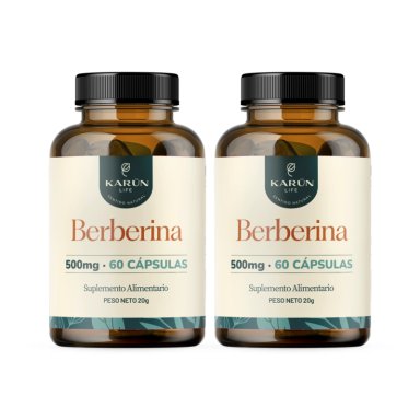 PACK X2 BERBERINA 500 MG - 120 CAPSULAS KARUN LIFE - 1