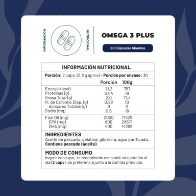 OMEGA 3 PLUS 800 EPA 400 DHA CAPSULAS KARUN LIFE - 2