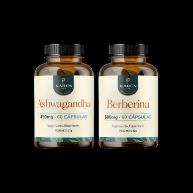 PACK ASHWAGANDHA + BERBERINA- 120 CAPSULAS KARUN LIFE - 1