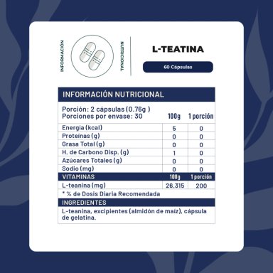 L- TEANINA 60 CAPSULAS KARUN LIFE - 2