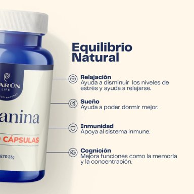 L- TEANINA 60 CAPSULAS KARUN LIFE - 3