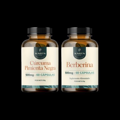 PACK CURCUMA 60 CAP + BERBERINA 60 CAP KARUN LIFE - 1
