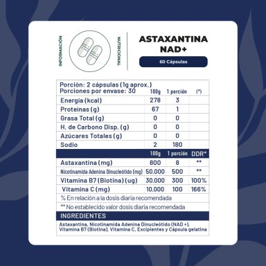 ASTAXANTINA NAD+ 60 CAP KARUN LIFE - 2