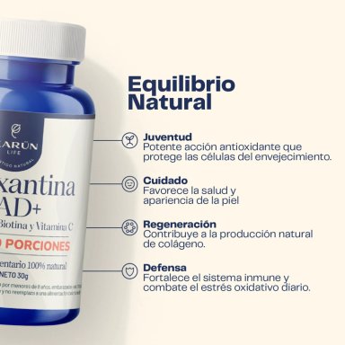 ASTAXANTINA NAD+ 60 CAP KARUN LIFE - 3