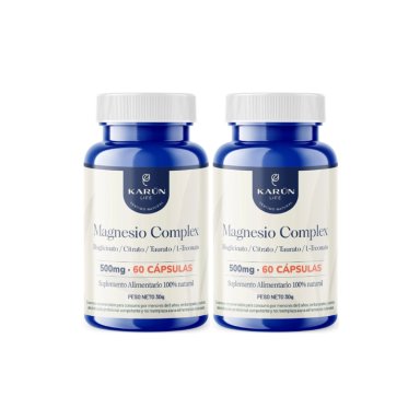 PACK X2 MAGNESIO COMPLEX 120 CAPSULAS KARUN LIFE - 1