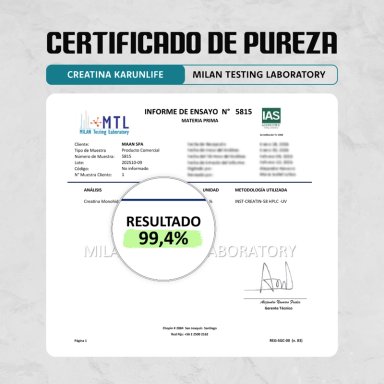 CREATINA MONOHIDRATADA EN POLVO 300 GRAMOS KARUN LIFE - 2