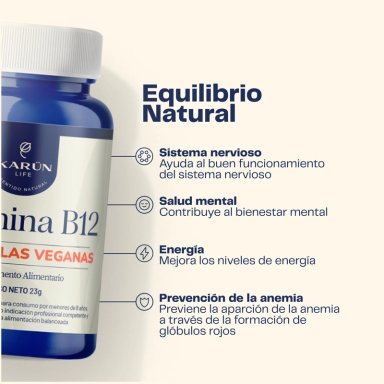 VITAMINA B12 60 CAP KARUN LIFE - 3