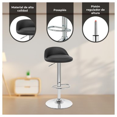 SILLA PISO BAR GLOBAL LATIN GROUP CUERO TABURETE - 2