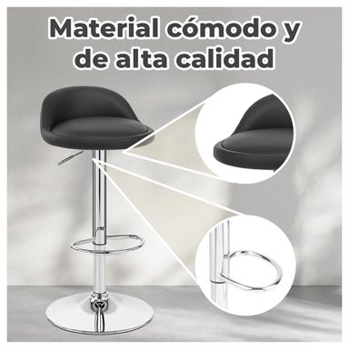 SILLA PISO BAR GLOBAL LATIN GROUP CUERO TABURETE - 3