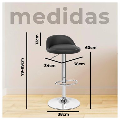 SILLA PISO BAR GLOBAL LATIN GROUP CUERO TABURETE - 5