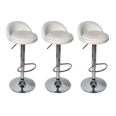 SILLAS GLOBAL LATIN GROUP 1600394 BLANCO PACK 3 PISO BAR - 1