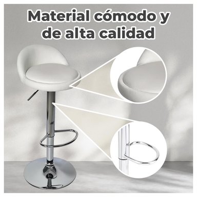 SILLAS GLOBAL LATIN GROUP 1600394 BLANCO PACK 3 PISO BAR - 3