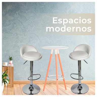 SILLAS GLOBAL LATIN GROUP 1600394 BLANCO PACK 3 PISO BAR - 4