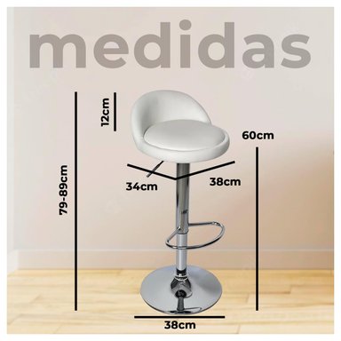 SILLAS GLOBAL LATIN GROUP 1600394 BLANCO PACK 3 PISO BAR - 5