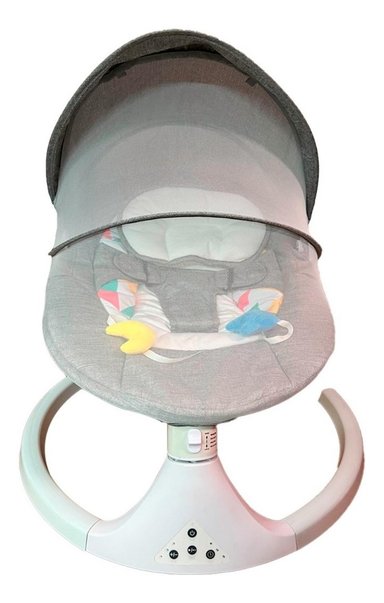 SILLA GLOBAL LATIN GROUP 1300500 CUNA MECEDORA AUTOMÁTICA BEBÉ CONTROL REMOTO GRIS - 2