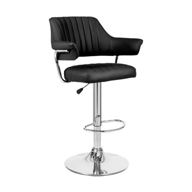 SILLA PISO BAR CON RESPALDO Y POSA BRAZOS - 1