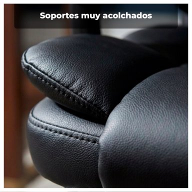 SILLA ERGONOMICA EJECUTIVA DE OFICINA PARA ESCRITORIO RECLINABLE CON APOYAPIE S - 10