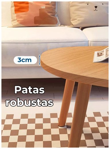 MESA DE CENTRO MINIMALISTA DISEÑO NORDICO Y ELEGANTE - 3