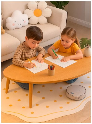 MESA DE CENTRO MINIMALISTA DISEÑO NORDICO Y ELEGANTE - 5
