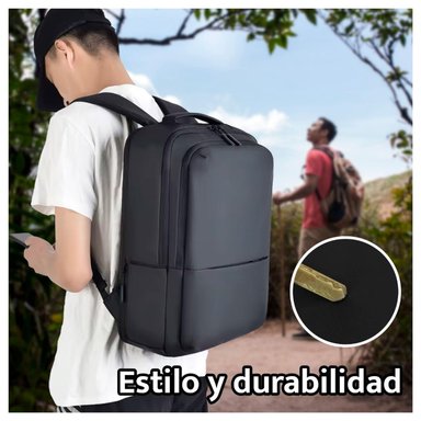 MOCHILA EJECUTIVA HOMBRE MUJER ANTIRROBO IMPERMEABLE CON PUERTO USB - 2