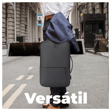 MOCHILA EJECUTIVA HOMBRE MUJER ANTIRROBO IMPERMEABLE CON PUERTO USB - 4