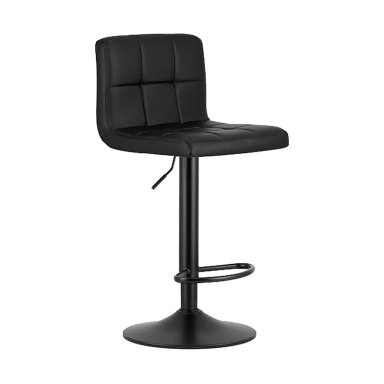 SILLA DE BAR CON BASE MATE Y ALTURA REGULABLE DISEÑO MODERNO - 1