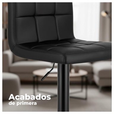 PACK 4 SILLA DE BAR CON BASE MATE Y ALTURA REGULABLE DISEÑO MODERNO - 4