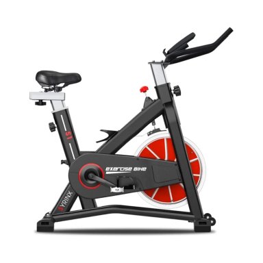 BICICLETA ESTÁTICA IMPORTCLICK DEP.05 SPINNING PROFESIONAL 120 KG ROJO - 1