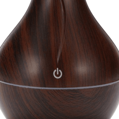 HUMIDIFICADOR AROMATIZADOR 130 ML JARRÓN MADERA LED USB - 4